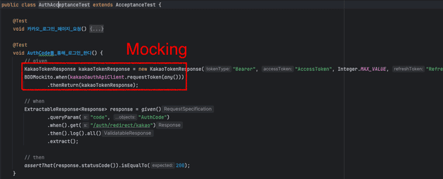 Mocking in TestCode
